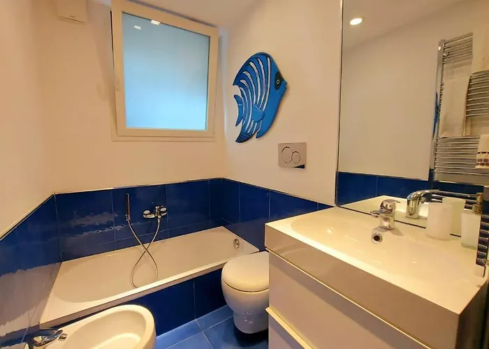 Blu Garden Flat Santa Margherita Private Parking شقة *