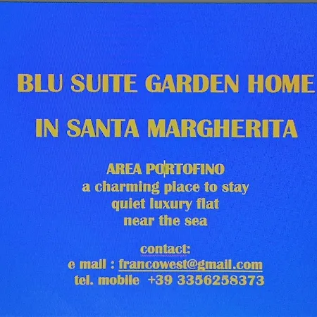 Apartament Blu Suite Garden Flat Santa Margherita Private Parking Santa Margherita Ligure